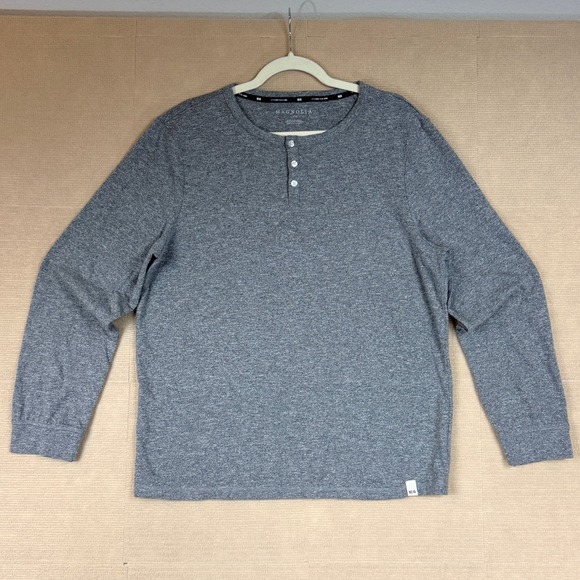 Magnolia Home Other - Magnolia Home No 16 Mens Heather Gray Long Sleeve Henley Shirt L L/G
